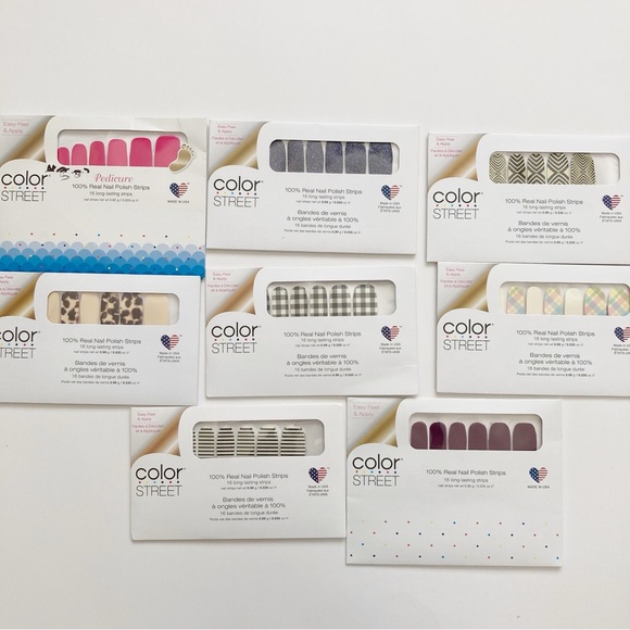 Color Street Real Nail Polish Strips Lot of 8 #1